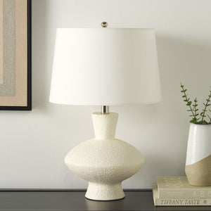 Safavieh Jola, 23 Inch, White, Ceramic Table Lamp Off-White Shade 