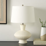 Jola, 23 Inch, White, Ceramic Table Lamp