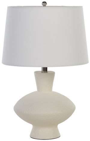 Safavieh Jola, 23 Inch, White, Ceramic Table Lamp Off-White Shade 