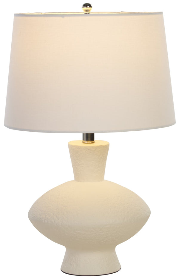 Safavieh Jola, 23 Inch, White, Ceramic Table Lamp Off-White Shade 