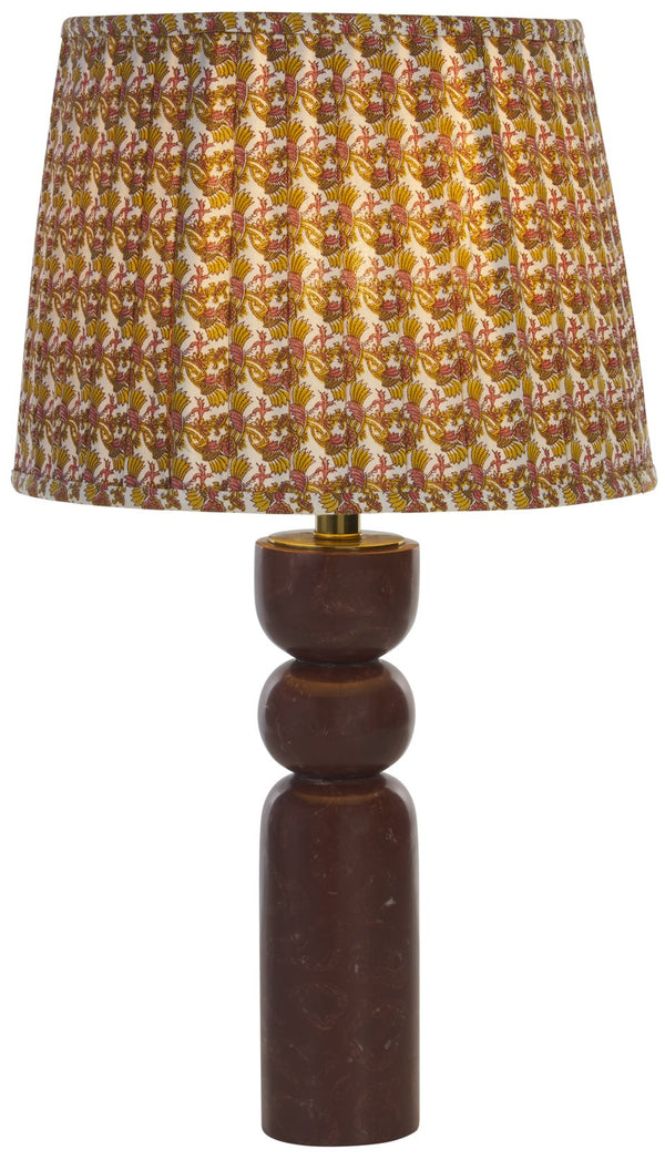 Safavieh Suraya, 24-inch Deep Red Marble Table Lamp - Elegant Lighting For Living Room & Bedroom Decor Deep Red Marble Body ,Fabric Shade Tbl2017a-2bx