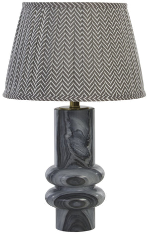 Safavieh Emina, 22 Inch Grey Marble Table Lamp - Elegant Home Lighting For Contemporary & Traditional Decor Grey Marble , Marble Body ,Fabric Shade Tbl2018a-2bx