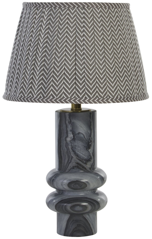 Safavieh Emina, 22 Inch Grey Marble Table Lamp - Elegant Home Lighting For Contemporary & Traditional Decor Grey Marble , Marble Body ,Fabric Shade Tbl2018a-2bx