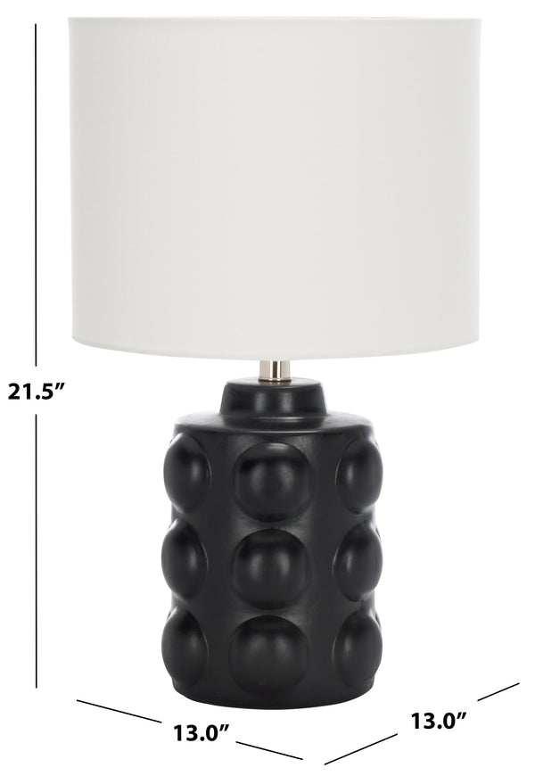 Safavieh Shylo, 21.5 Inch Black Ceramic Table Lamp - Elegant Modern Design For Cozy Lighting In Any Space Black Ceramic Body ,Fabric Shade Tbl2024a