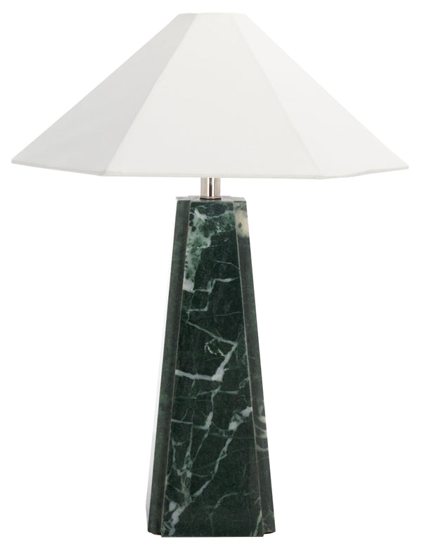 Safavieh Rylan, 25 Inch Black Marble Table Lamp - Elegant Ambient Lighting For Modern & Classic Interiors Green Marble Body ,Fabric Shade Tbl2026a