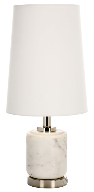 Safavieh Tigi, 22-inch White/Silver Marble Metal Table Lamp – Elegant Illumination For Modern Home Decor White ,Silver Marble Body ,Metal Base ,Fabric Shade Tbl2032a-2bx