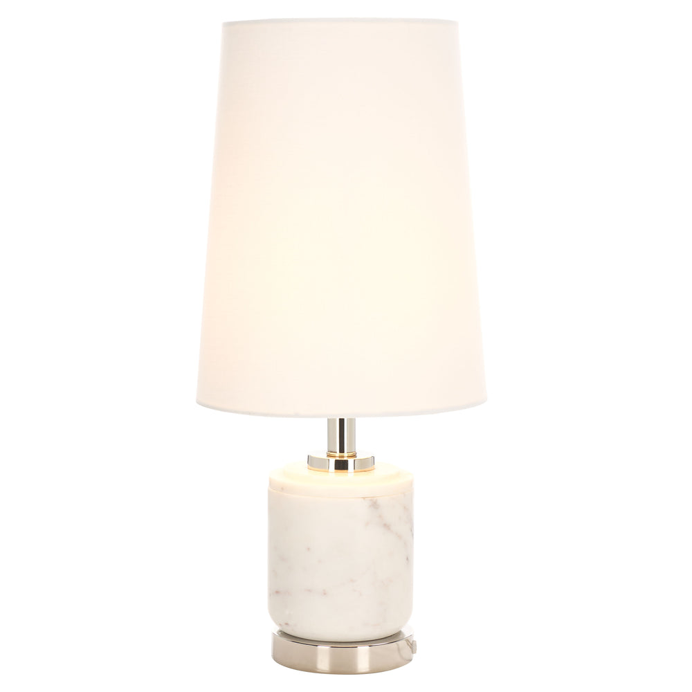 Safavieh Tigi, 22-inch White/Silver Marble Metal Table Lamp – Elegant Illumination For Modern Home Decor White ,Silver Marble Body ,Metal Base ,Fabric Shade Tbl2032a-2bx