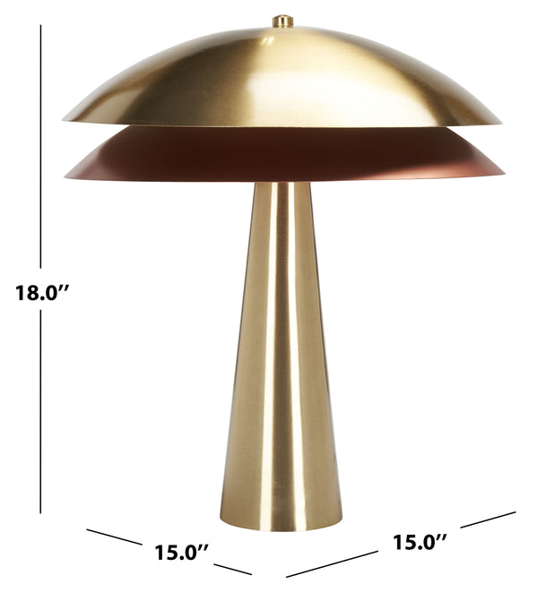 Safavieh Rafaela, 21.5-inch Brass Table Lamp - Elegant Metal Design For Living Room, Bedroom & Office Decor Brass Metal Tbl2033a