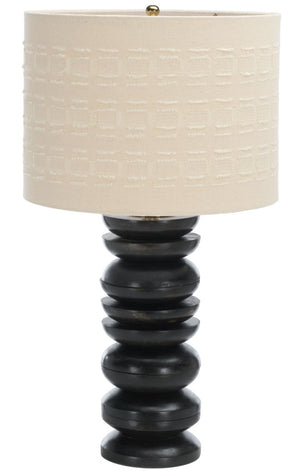 Safavieh Asta, Mango Wood Table Lamp with Fabric Shade for Warm Ambient Bedroom Glow TBL2034A