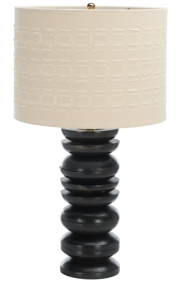 Safavieh Asta, Mango Wood Table Lamp with Fabric Shade for Warm Ambient Bedroom Glow TBL2034A