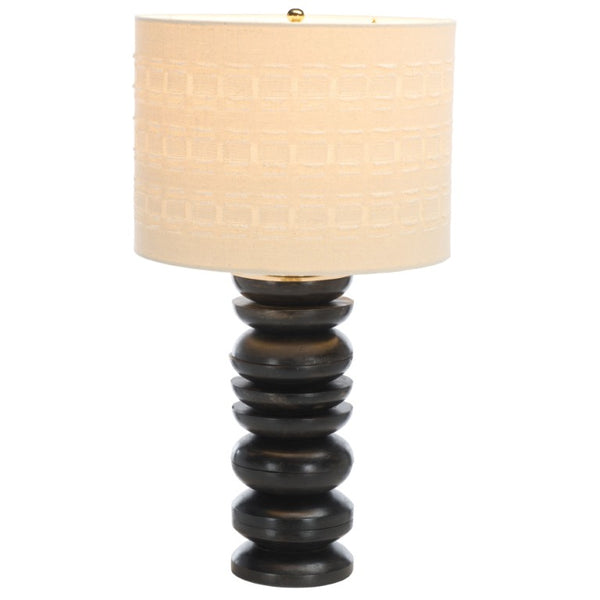 Safavieh Asta, Mango Wood Table Lamp with Fabric Shade for Warm Ambient Bedroom Glow TBL2034A