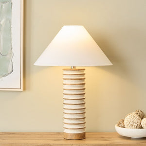 Safavieh Sulma, Artisan Mango Wood and Rope Table Lamp for Coastal Boho Living Spaces TBL2035A