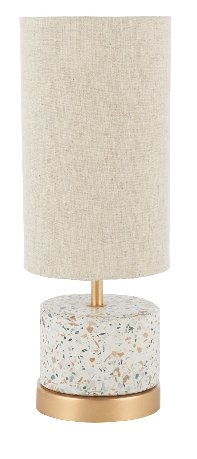 Safavieh LASZLO, 16.5-Inch Concrete and Gold Table Lamp - Modern Minimalist Design for Any Space TBL3000A