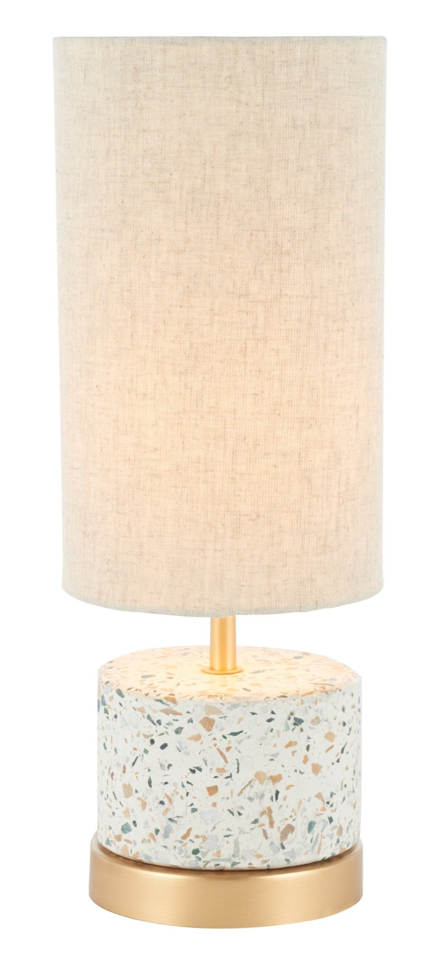 Safavieh LASZLO, 16.5-Inch Concrete and Gold Table Lamp - Modern Minimalist Design for Any Space TBL3000A