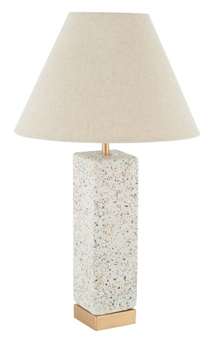 Safavieh JANNISE, 21-Inch Concrete & Gold Table Lamp - Stylish Accent for Modern & Transitional Decor TBL3002A
