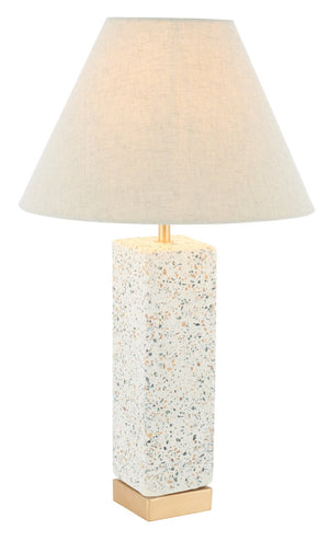 Safavieh JANNISE, 21-Inch Concrete & Gold Table Lamp - Stylish Accent for Modern & Transitional Decor TBL3002A