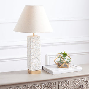 Safavieh JANNISE, 21-Inch Concrete & Gold Table Lamp - Stylish Accent for Modern & Transitional Decor TBL3002A