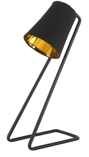 Safavieh GUARNERE, 20-Inch Black and Gold Table Lamp - Modern Iron & Fabric Accent for Home Decor Elegance TBL3004A