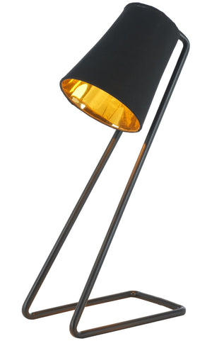 Safavieh GUARNERE, 20-Inch Black and Gold Table Lamp - Modern Iron & Fabric Accent for Home Decor Elegance TBL3004A