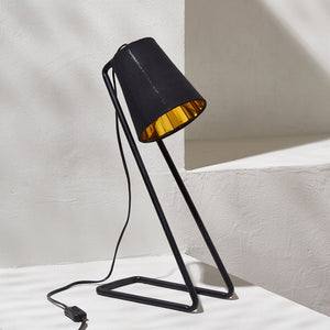 Safavieh GUARNERE, 20-Inch Black and Gold Table Lamp - Modern Iron & Fabric Accent for Home Decor Elegance TBL3004A