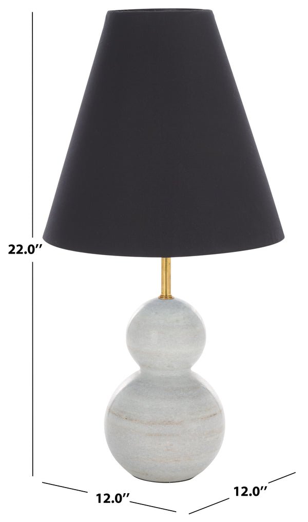 Safavieh Evadne, 22-inch Black And White Marble Table Lamp - Elegant Accent Light For Modern Home Decor Black ,White Marble Body ,Fabric Shade Tbl3005a