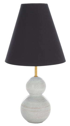Safavieh Evadne, 22-inch Black And White Marble Table Lamp - Elegant Accent Light For Modern Home Decor Black ,White Marble Body ,Fabric Shade Tbl3005a