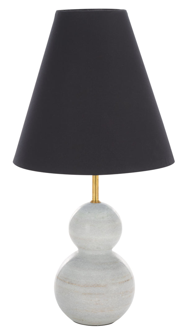 Safavieh Evadne, 22-inch Black And White Marble Table Lamp - Elegant Accent Light For Modern Home Decor Black ,White Marble Body ,Fabric Shade Tbl3005a