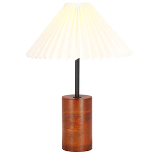 Safavieh Dani, 15.75 Inch, Walnut/Black, Mango Wood/Iron Table Lamp TBL3006A