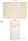 Safavieh Azalea, 19 Inch, White Terrazzo, Terrazzo/Iron Table Lamp TBL3021A