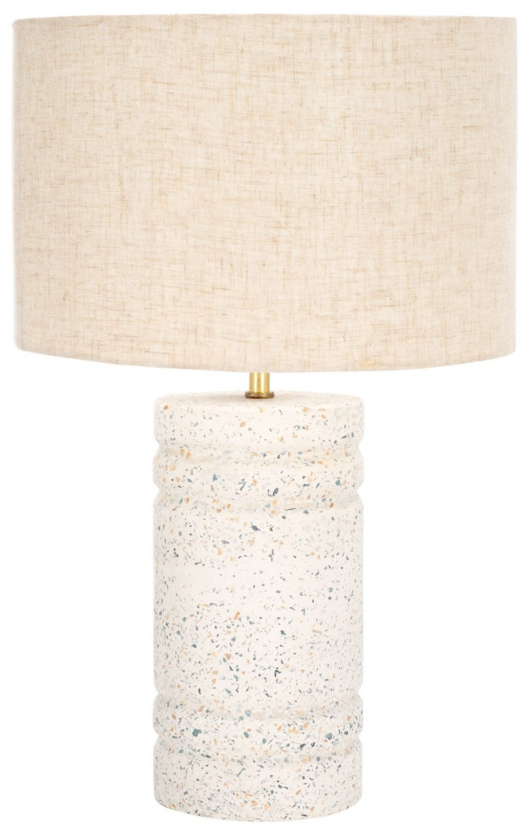Safavieh Azalea, 19 Inch, White Terrazzo, Terrazzo/Iron Table Lamp TBL3021A