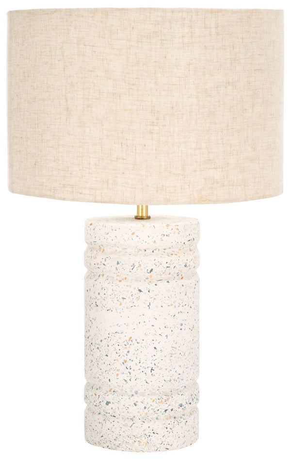 Safavieh Azalea, 19 Inch, White Terrazzo, Terrazzo/Iron Table Lamp TBL3021A