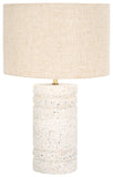 Safavieh Azalea, 19 Inch, White Terrazzo, Terrazzo/Iron Table Lamp TBL3021A