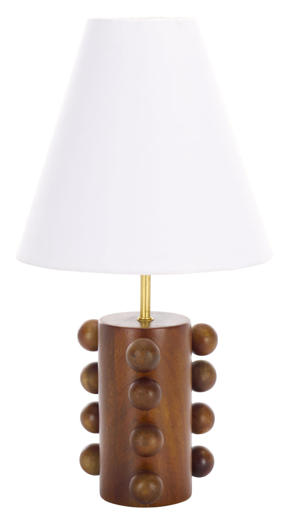 Safavieh Millie, 22-inch Walnut Wood Table Lamp - Elegant Fabric Shade For Cozy Ambiance & Home Decor Walnut Wood Body ,Fabric Shade Tbl3023a