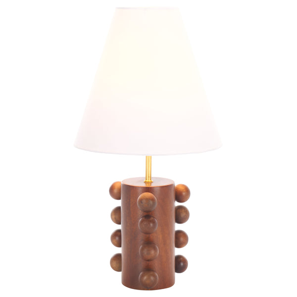 Safavieh Millie, 22-inch Walnut Wood Table Lamp - Elegant Fabric Shade For Cozy Ambiance & Home Decor Walnut Wood Body ,Fabric Shade Tbl3023a