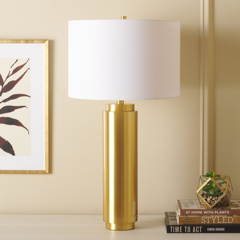 Safavieh Solani, 22 Inch Black Wood Table Lamp - Elegant Design For Modern & Traditional Home Decor Styles Black Wood Body ,Fabric Shade Tbl3025a