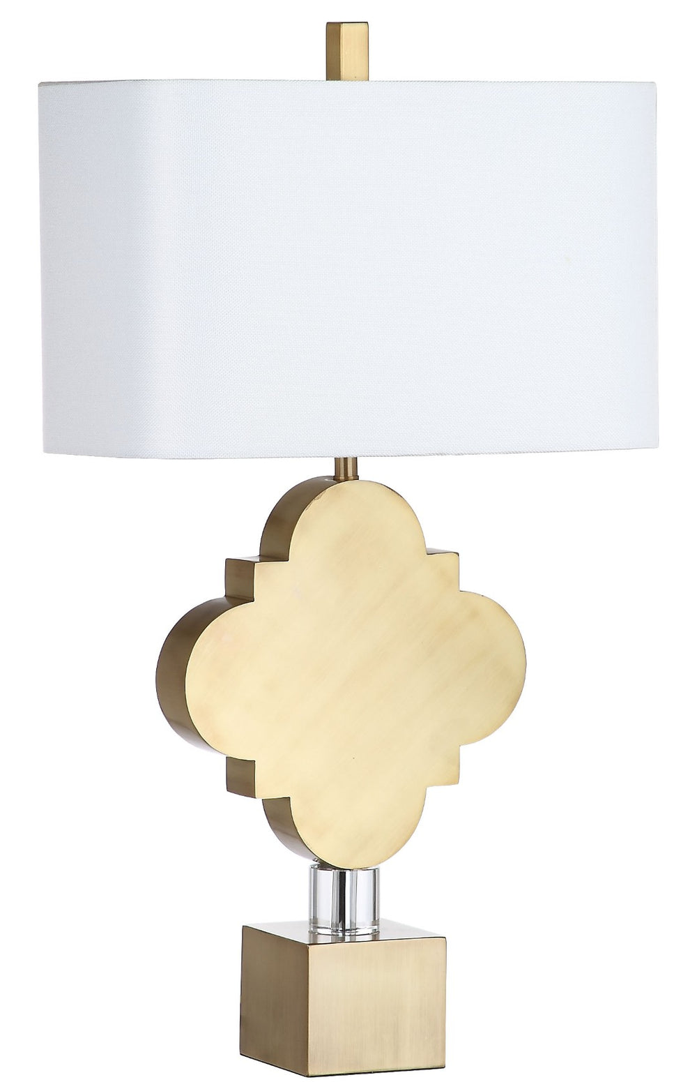 Safavieh MARINA, 31.5" Gold Iron and Crystal Table Lamp - Elegant Ambient Lighting for Modern Spaces TBL4005A