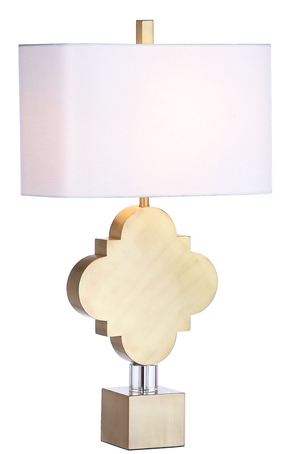 Safavieh MARINA, 31.5" Gold Iron and Crystal Table Lamp - Elegant Ambient Lighting for Modern Spaces TBL4005A