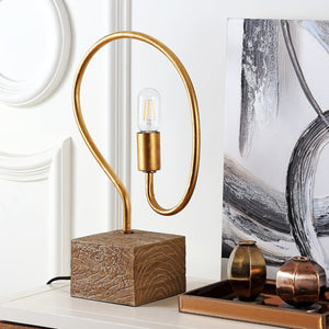 Safavieh TORI Table Lamp - Elegant Gold Finish for Modern & Traditional Decor, Perfect for Reading & Relaxation TBL4014A