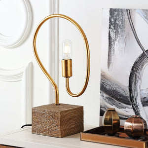Safavieh TORI Table Lamp - Elegant Gold Finish for Modern & Traditional Decor, Perfect for Reading & Relaxation TBL4014A