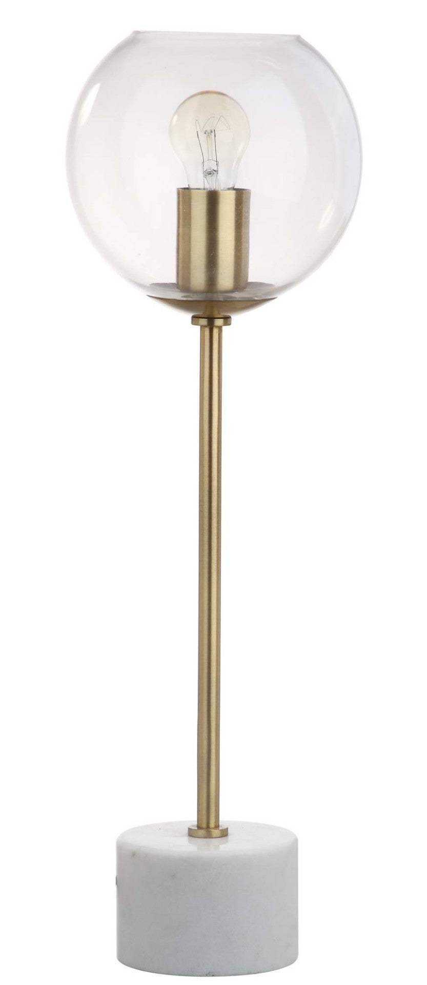 Safavieh CADEN, 22.25 Inch Gold Table Lamp with Marble Base - Elegant Lighting for Any Room or Office Space TBL4015A