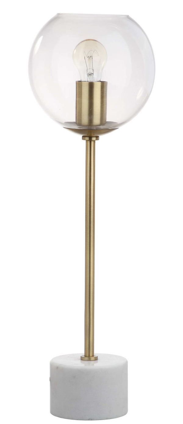 Safavieh CADEN, 22.25 Inch Gold Table Lamp with Marble Base - Elegant Lighting for Any Room or Office Space TBL4015A