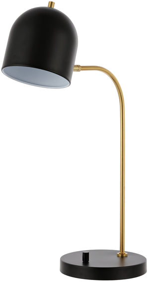 Safavieh DRINA, Elegant 23.5 Inch Table Lamp with Marble and Iron Base for Modern Home Décor and Lighting Black TBL4017A