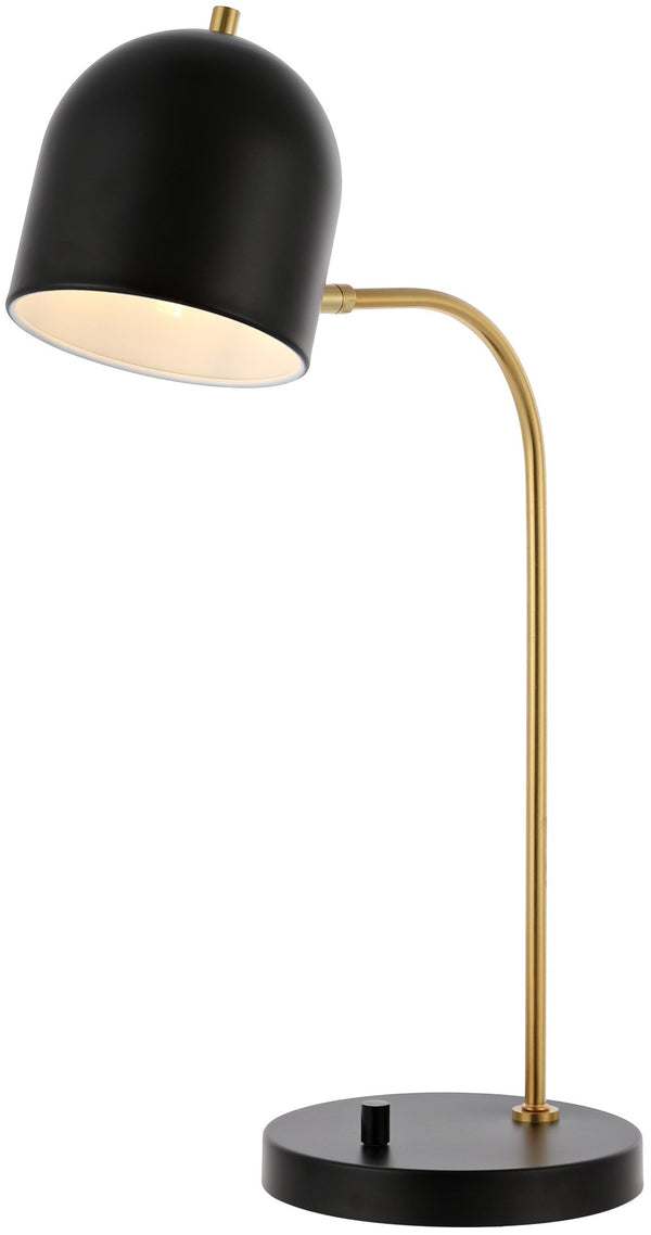 Safavieh DRINA, Elegant 23.5 Inch Table Lamp with Marble and Iron Base for Modern Home Décor and Lighting Black TBL4017A