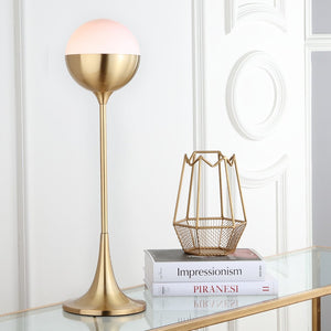 Safavieh LANDO, 27 Inch Gold Iron Table Lamp – Elegant Glow, Sleek Design for Modern & Classic Interiors TBL4018A