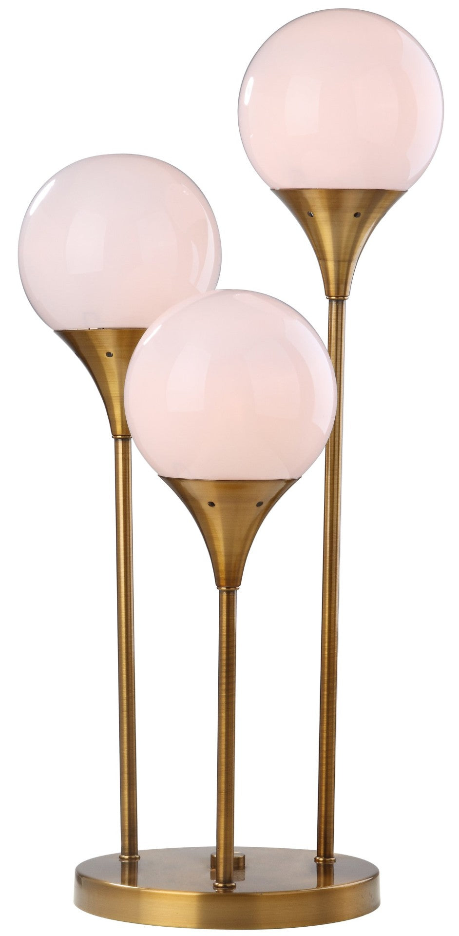 Safavieh MARZIO, Elegant 3-Light Brass & Iron Table Lamp, 25.5 Inches - Perfect for Modern Home Decor! TBL4019A
