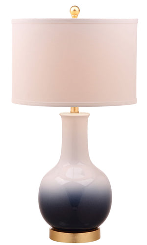 Safavieh ALFIO, 28-Inch Navy/Gold Ceramic Table Lamp - Chic Modern Design for Stylish Ambient Lighting TBL4032B