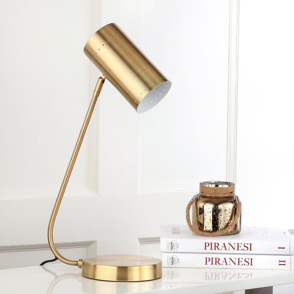 Safavieh CRANE, 22.5 Inch Gold Iron Table Lamp - Elegant Minimalist Design for Modern Home Lighting & Decor TBL4035A