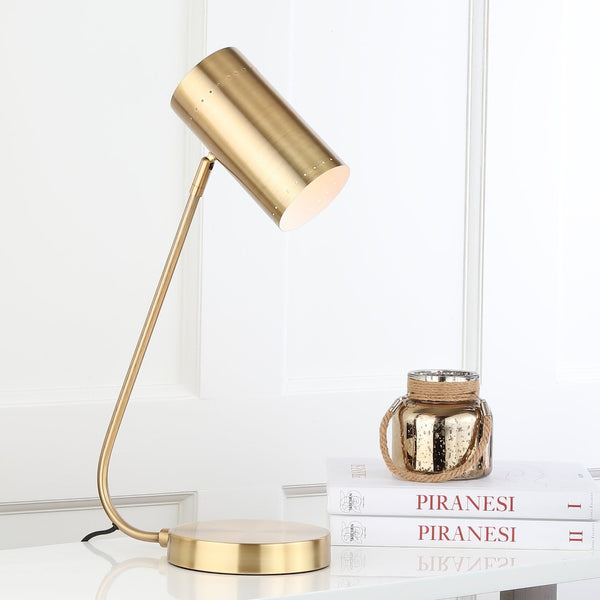 Safavieh CRANE, 22.5 Inch Gold Iron Table Lamp - Elegant Minimalist Design for Modern Home Lighting & Decor TBL4035A