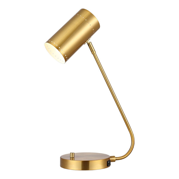 Safavieh CRANE, 22.5 Inch Gold Iron Table Lamp - Elegant Minimalist Design for Modern Home Lighting & Decor TBL4035A