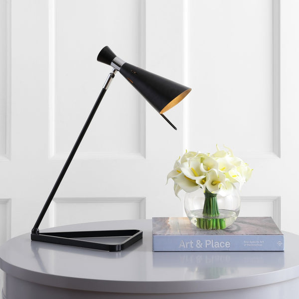 Safavieh PADRIC, 21-Inch Black Iron Table Lamp - Modern Design for Stylish Ambient Lighting in Any Room TBL4038A